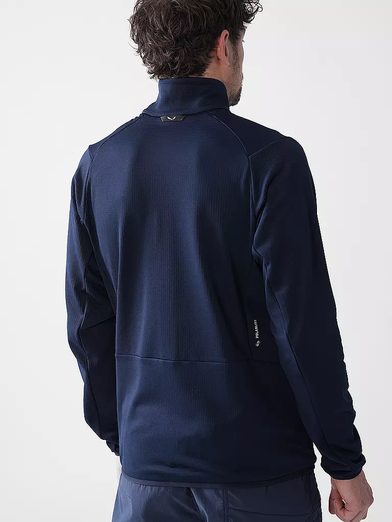 SALEWA | Giacca in pile da uomo Puez Cammino Polarlite | Blu scuro