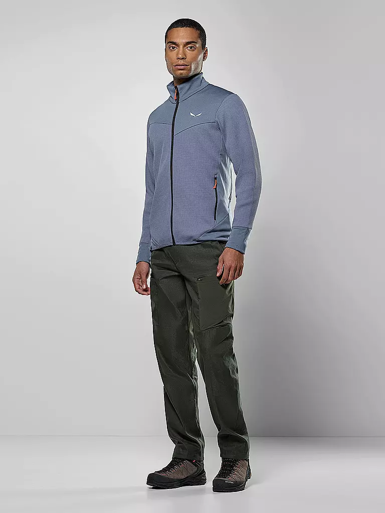 SALEWA | Herren Fleecejacke Puez  Waffle Hoodie | Grigio