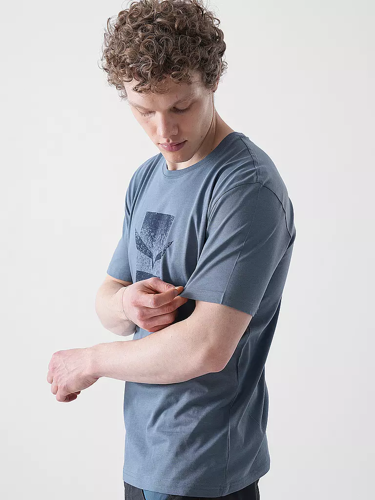 SALEWA | Maglietta funzionale da uomo Eagle 3 Cime | Blu scuro