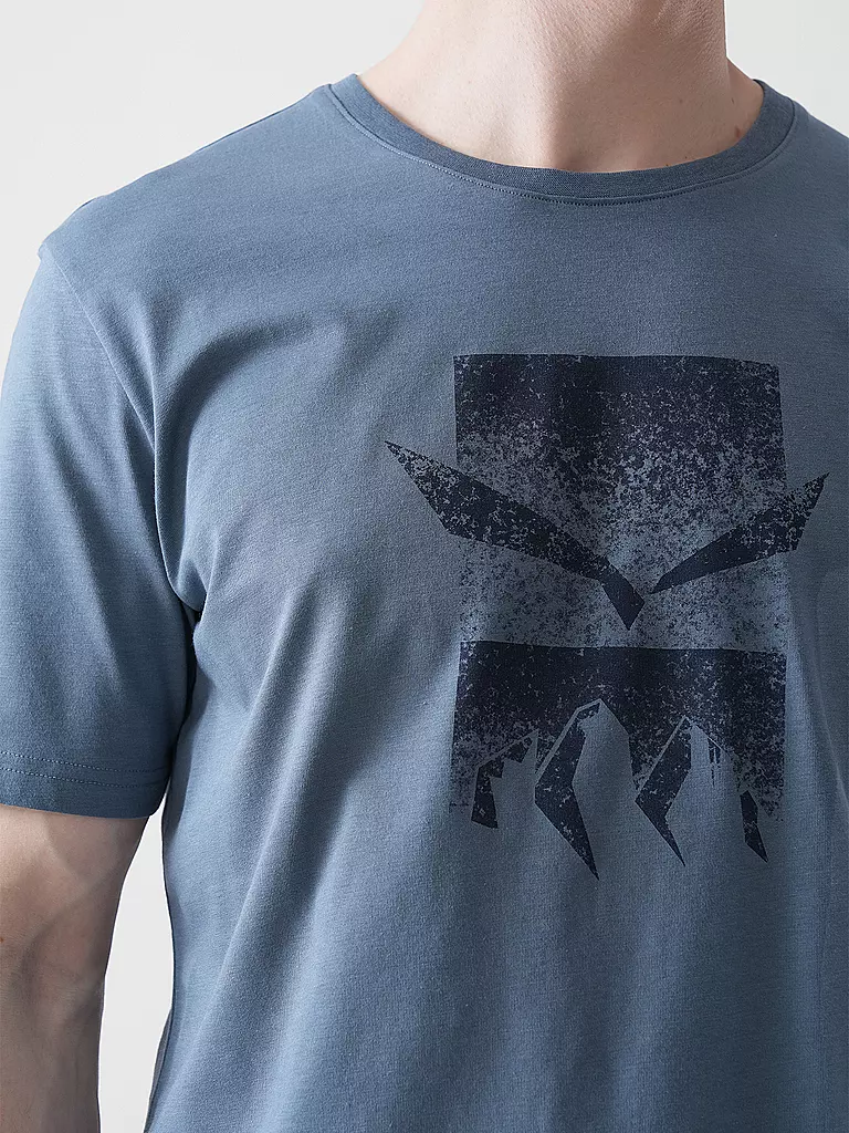 SALEWA | Maglietta funzionale da uomo Eagle 3 Cime | Blu scuro