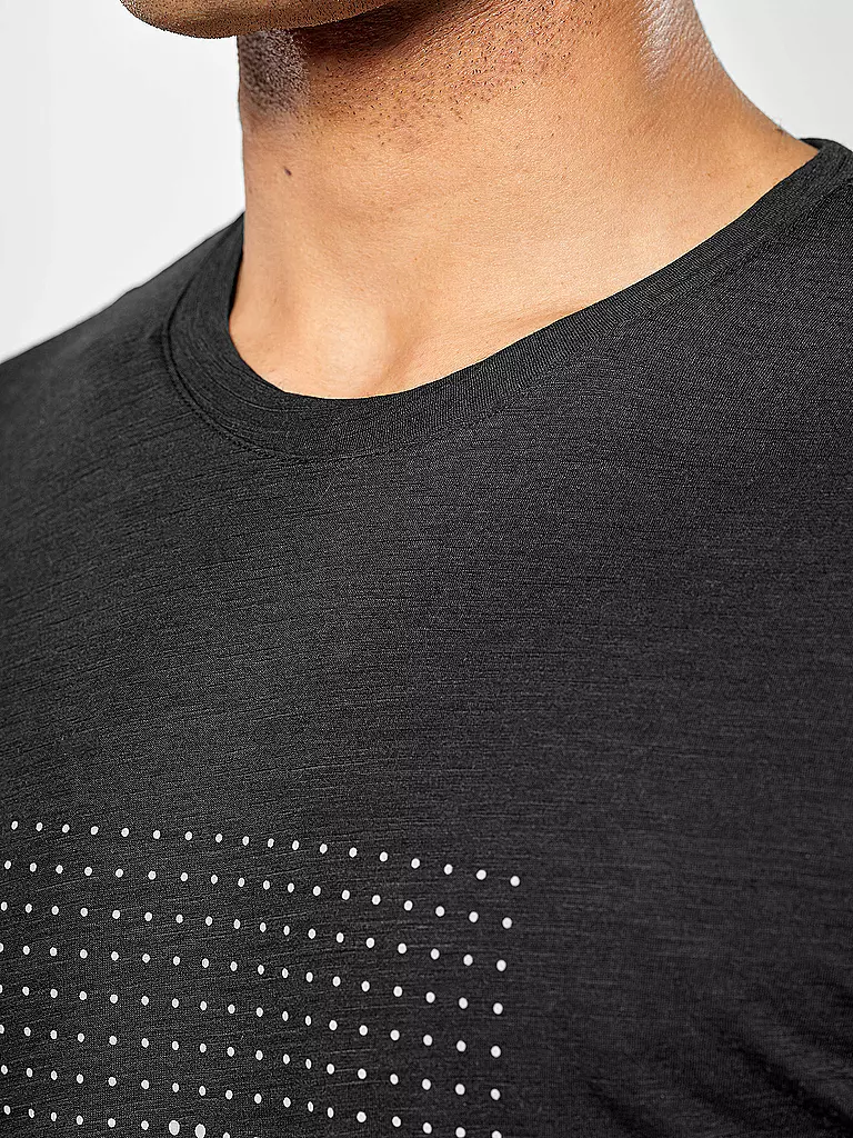 SALEWA | Maglietta funzionale da uomo Eagle Dotted Merino | Nero