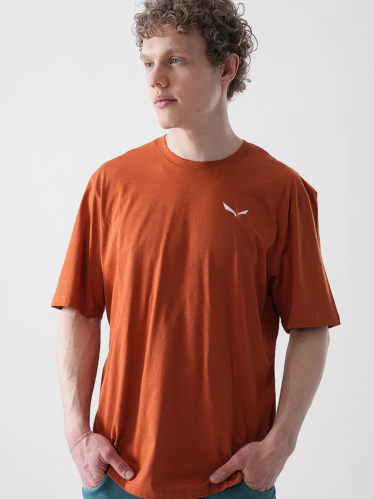 SALEWA | Maglietta funzionale da uomo Eagle Sunset Loose | Arancione