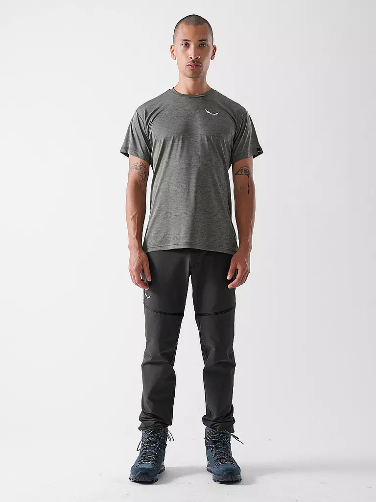 SALEWA | Maglietta funzionale da uomo Puez Melange Dry | Oliva