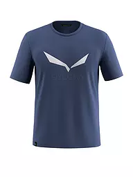 SALEWA | Maglietta funzionale da uomo Solidlogo Dri-Release® | Blu scuro