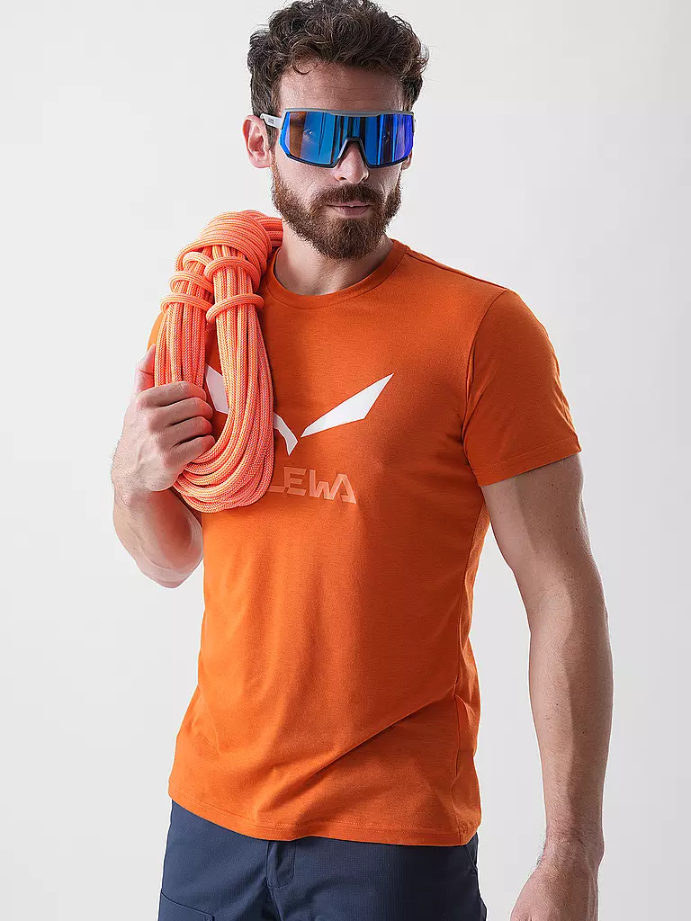 SALEWA | Maglietta funzionale da uomo Solidlogo Dri-Release® | Arancione