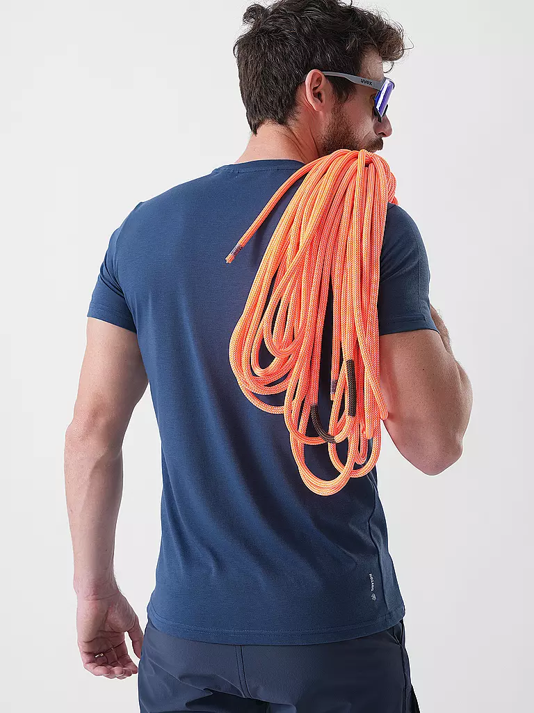 SALEWA | Maglietta funzionale da uomo Solidlogo Dri-Release® | Blu scuro