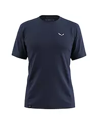SALEWA | Maglietta funzionale da uomo Uomo Baselayer e T-shirt T-shirt Puez Melange Dry'Ton | Blu scuro