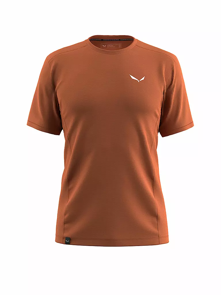 SALEWA | Maglietta funzionale da uomo Uomo Baselayer e T-shirt T-shirt Puez Melange Dry'Ton | Arancione