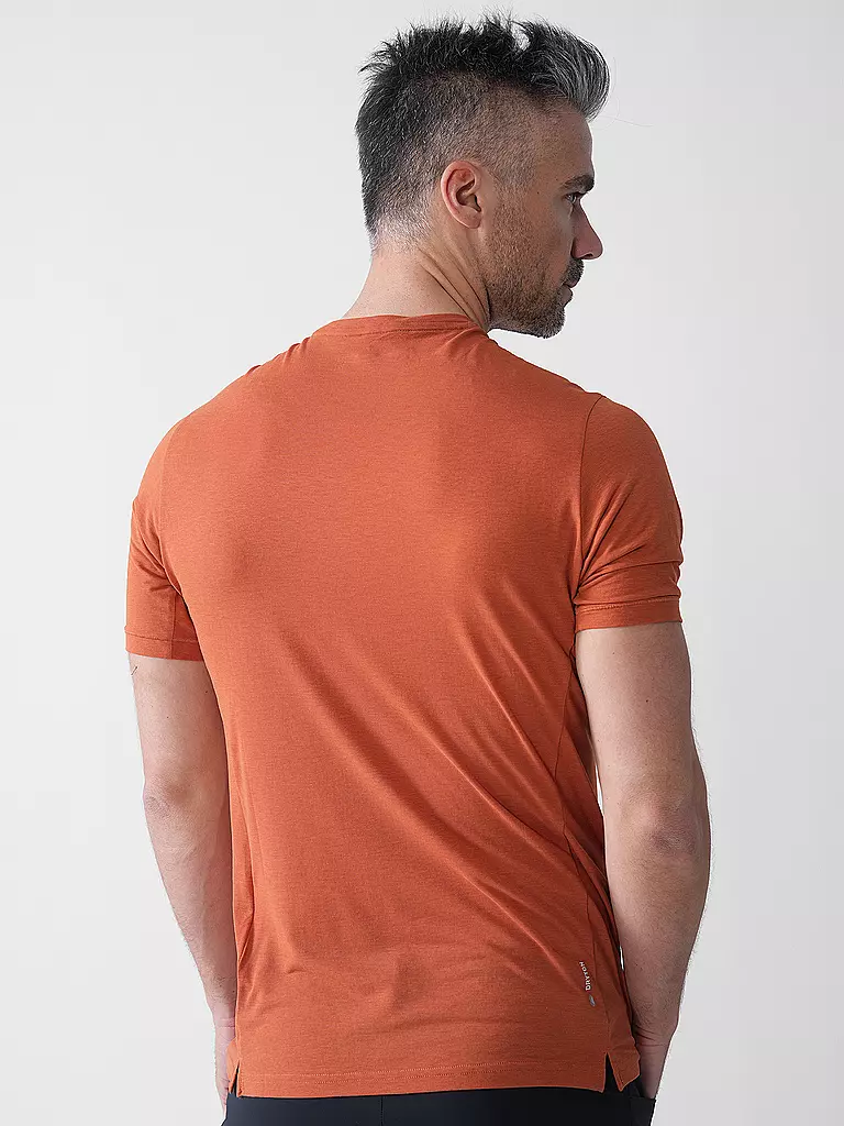 SALEWA | Maglietta funzionale da uomo Uomo Baselayer e T-shirt T-shirt Puez Melange Dry'Ton | Arancione
