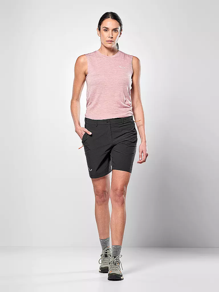 SALEWA | Pantaloncini da trekking da donna Puez Talvena Durastretch | Nero