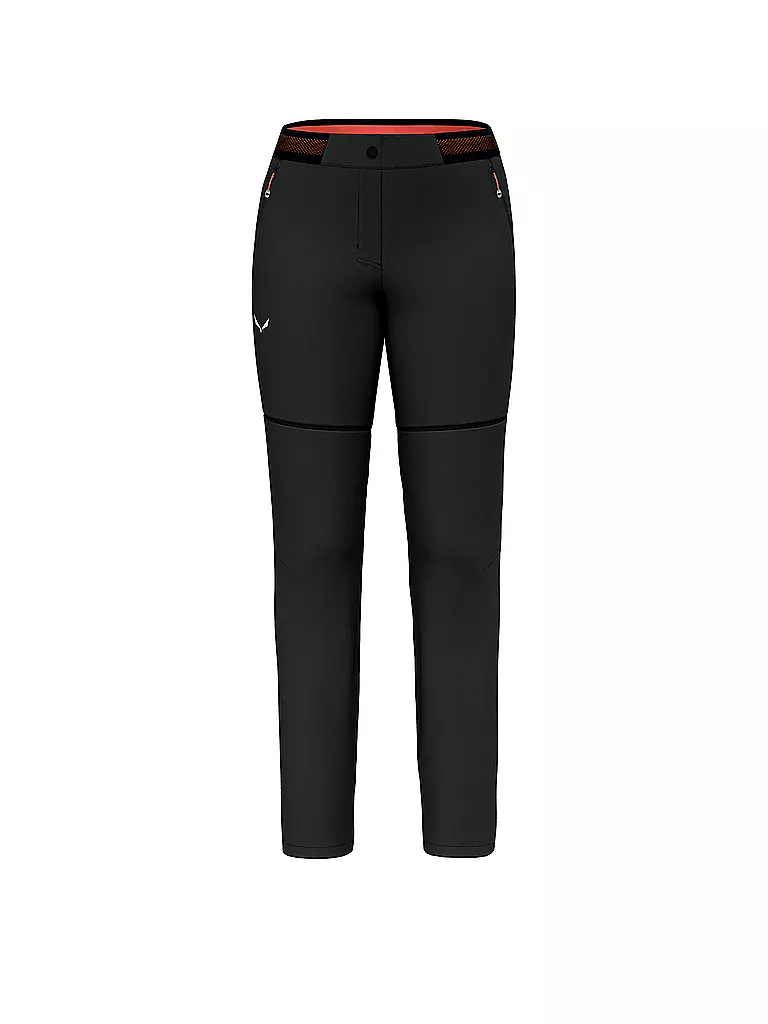SALEWA | Pantaloni da trekking da donna Pedroc 2 Durastretch 2 in 1 ZipOff | Nero