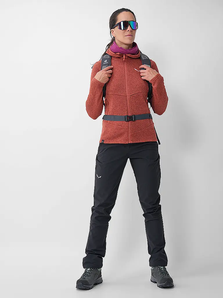 SALEWA | Pantaloni da trekking da donna Puez Dolomitic 2 Durastretch lunghi | Nero