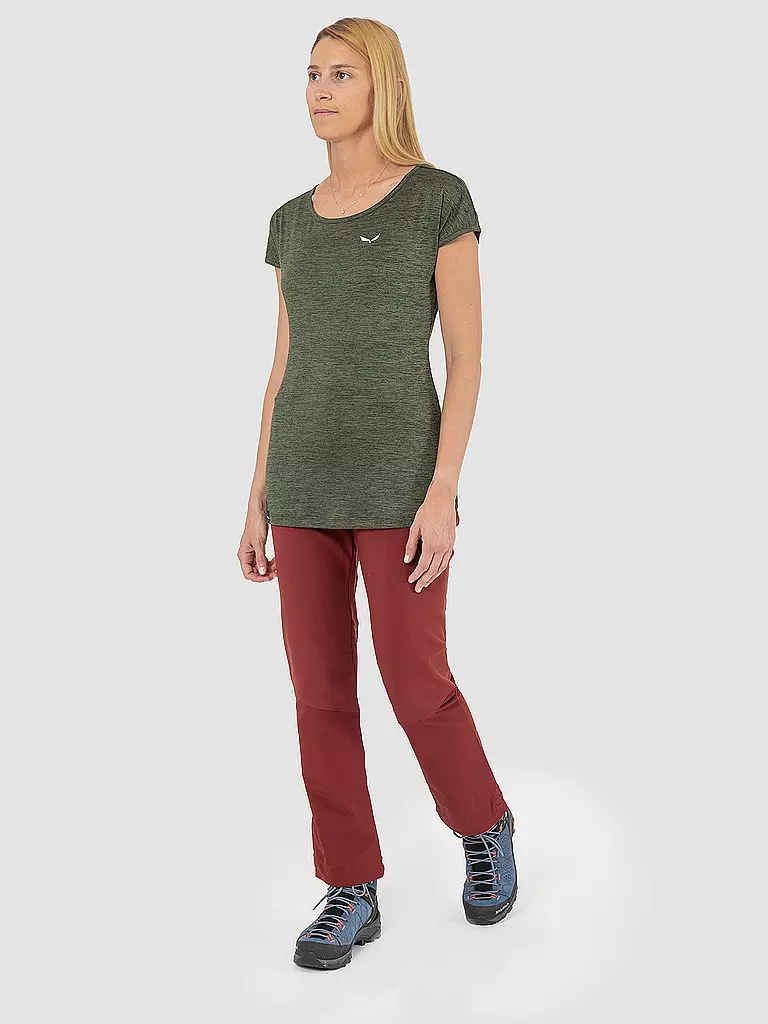 SALEWA | Pantaloni da trekking Dolomia da donna | Rosso scuro