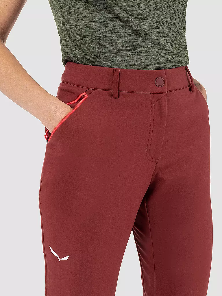 SALEWA | Pantaloni da trekking Dolomia da donna | Rosso scuro