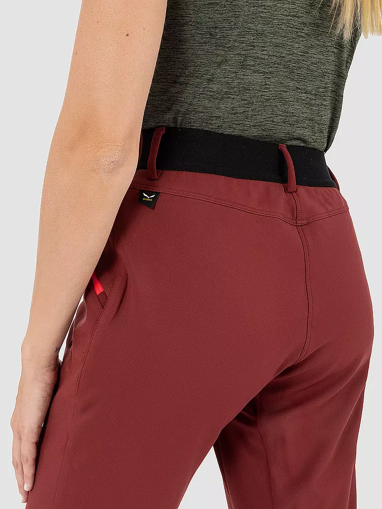 SALEWA | Pantaloni da trekking Dolomia da donna | Rosso scuro