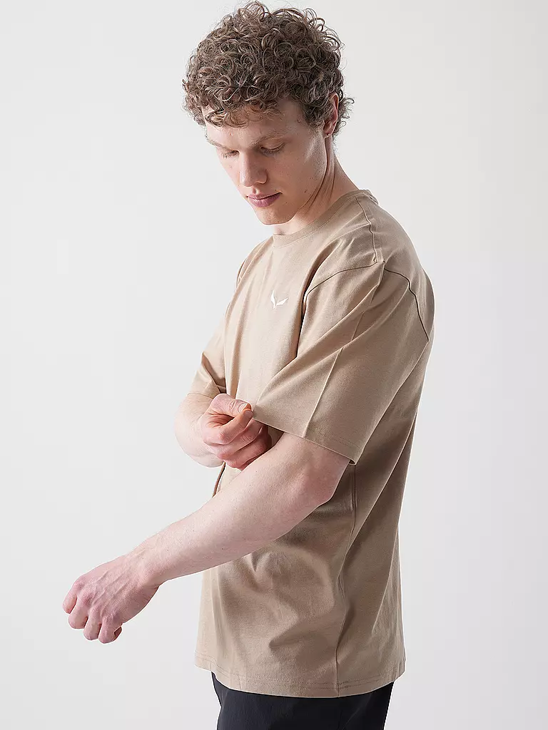 SALEWA | T-shirt funzionale da uomo Eagle Sunset Loose | Beige