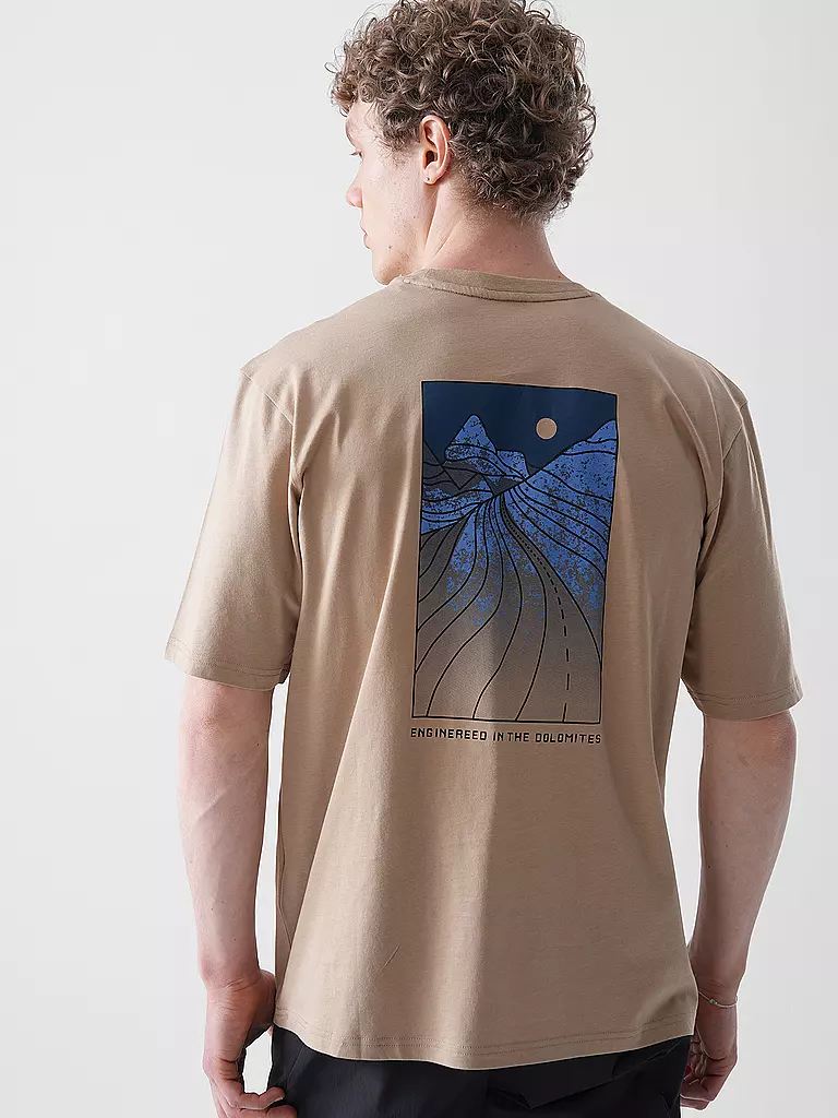 SALEWA | T-shirt funzionale da uomo Eagle Sunset Loose | Beige