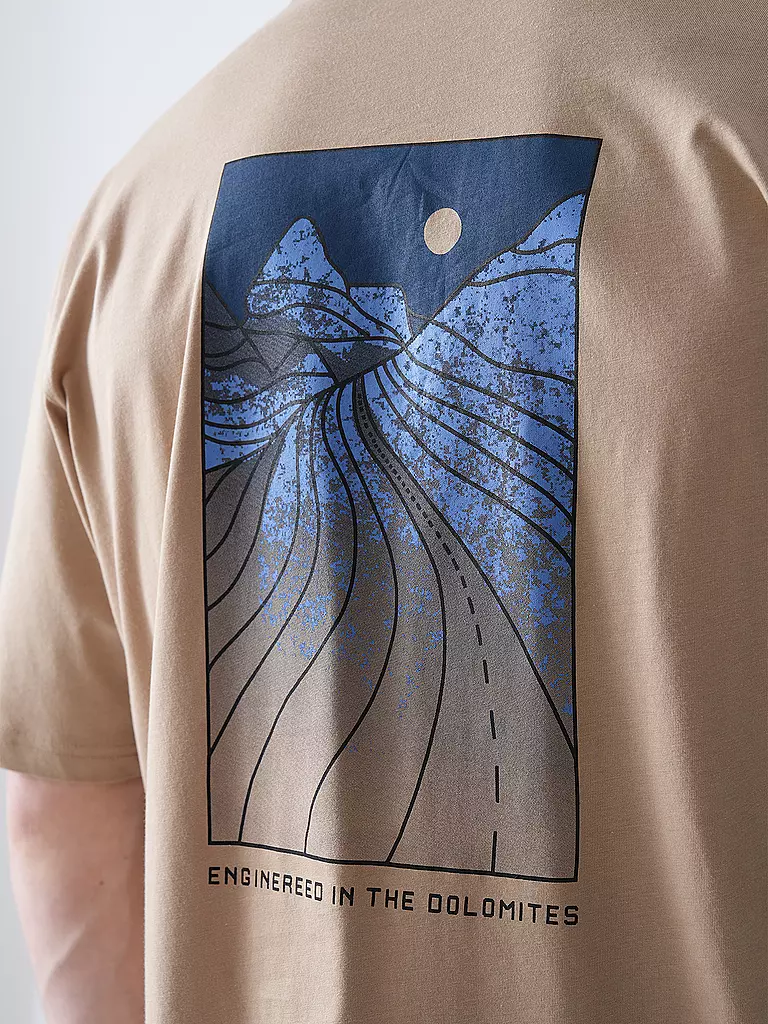 SALEWA | T-shirt funzionale da uomo Eagle Sunset Loose | Beige