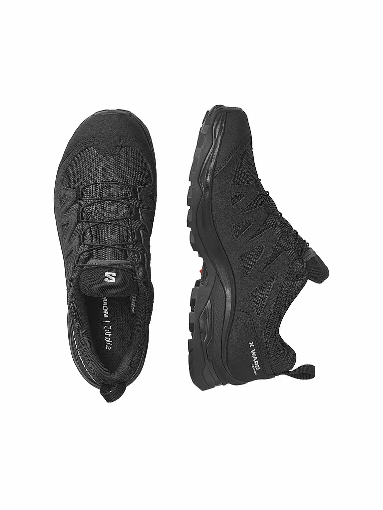 SALOMON | Damen Hikingschuhe X Ward Leather Gore-Tex | Nero