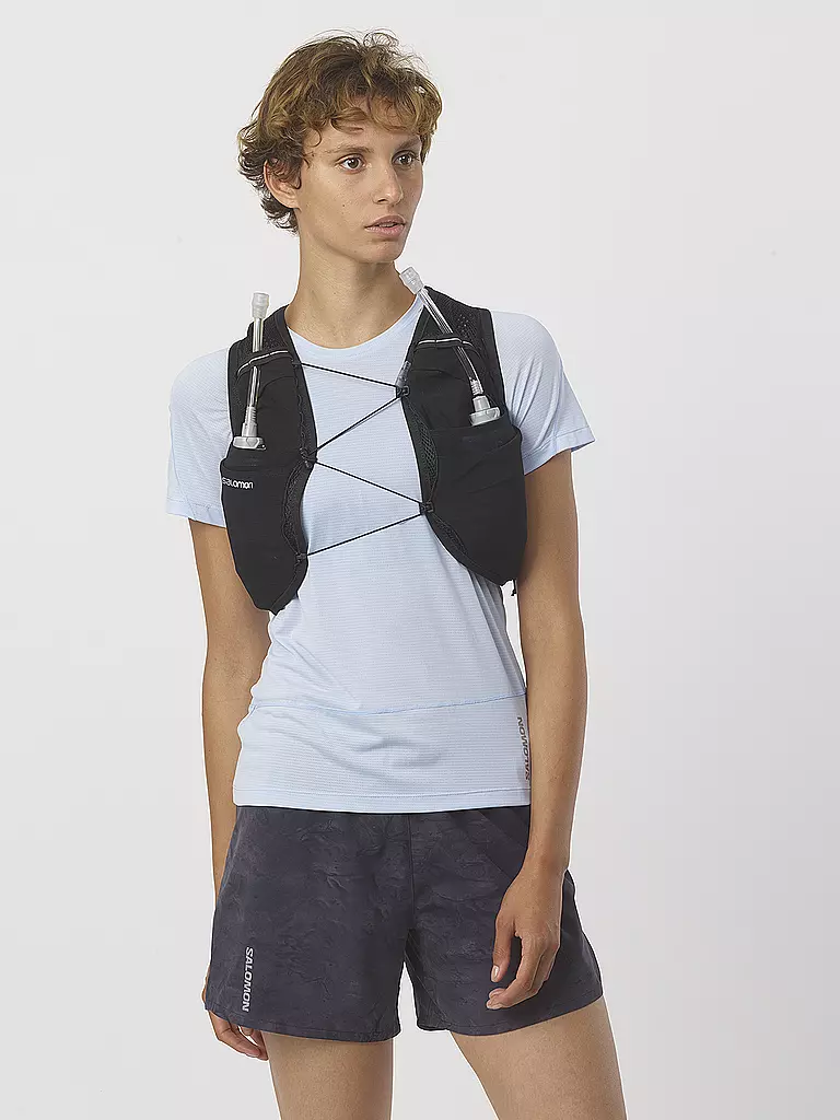 SALOMON | Damen Trinkweste Active Skin 8 mit Flasks | Nero