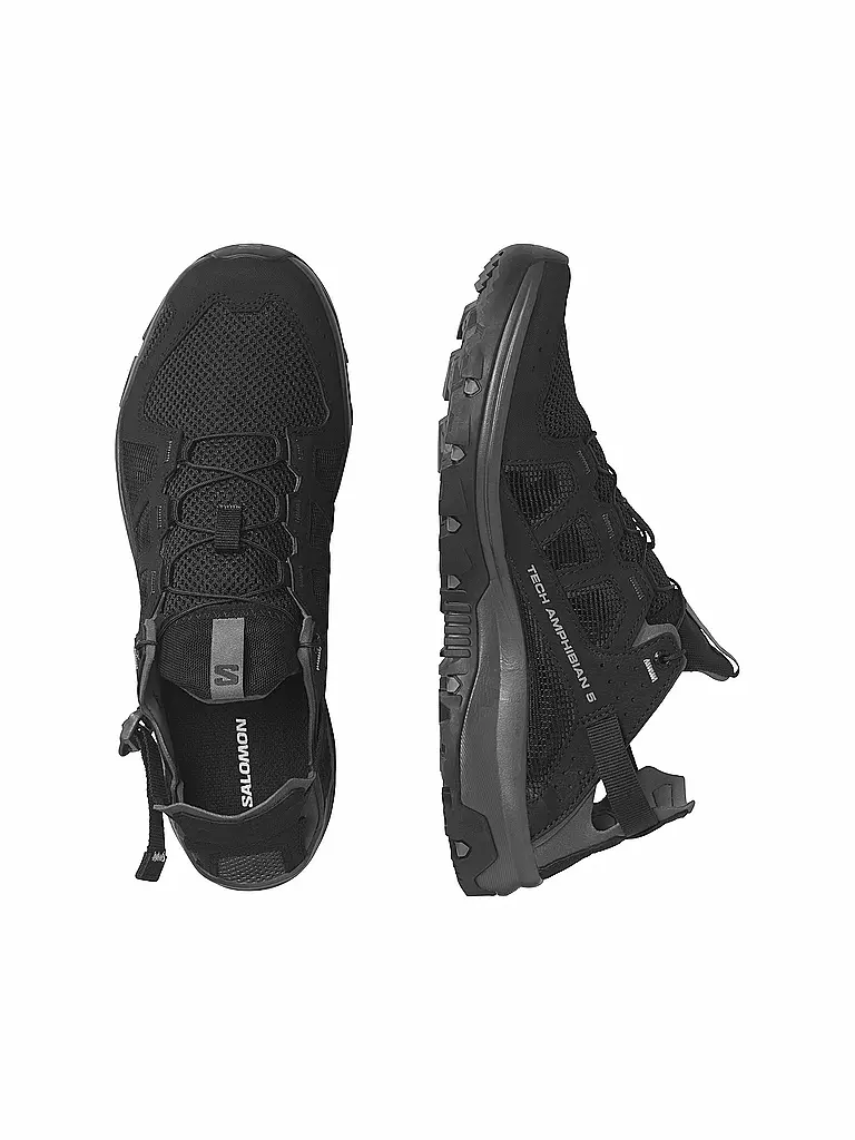 SALOMON | Sandali da trekking da uomo TECHAMPHIBIAN 5 | Nero