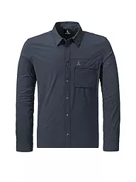 SCHÖFFEL | Camicia da uomo Dunajec | Blu scuro