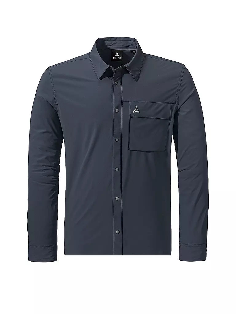 SCHÖFFEL | Camicia da uomo Dunajec | Blu scuro