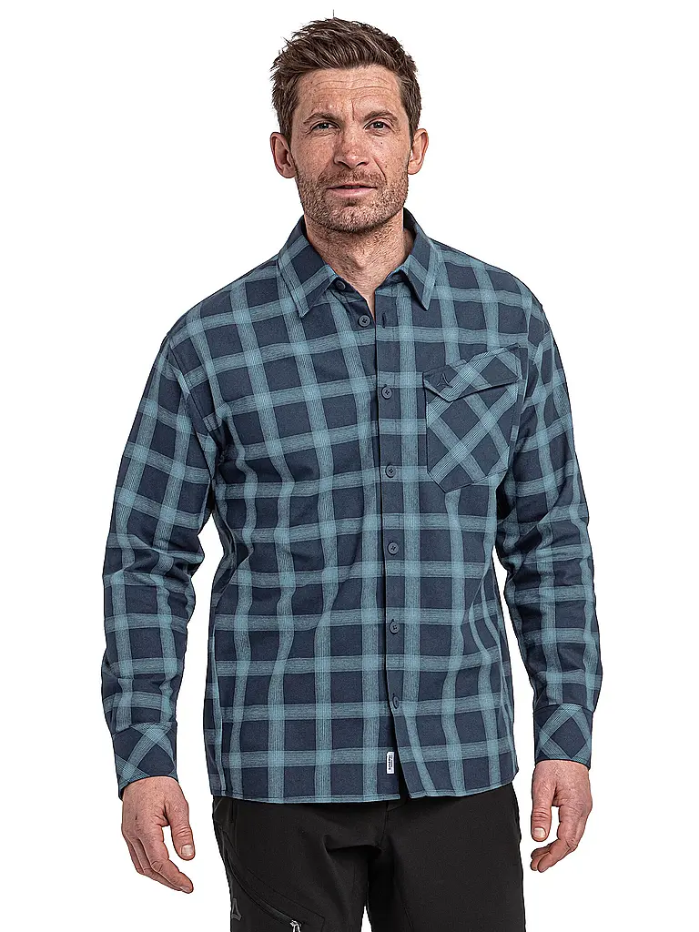 SCHÖFFEL | Camicia da uomo Poplar | Blu scuro