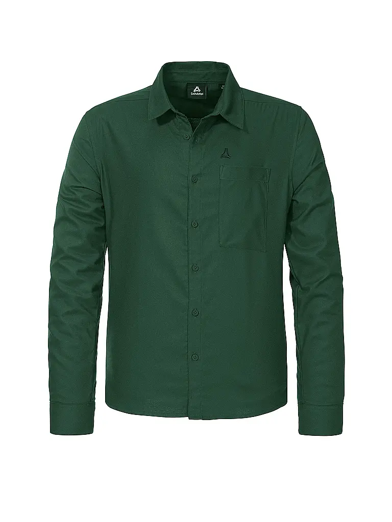 SCHÖFFEL | Camicia da uomo Style Kleion | Verde scuro