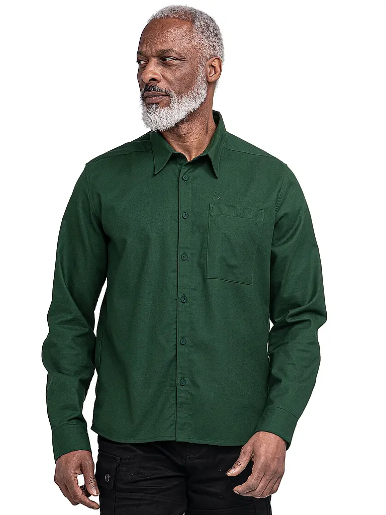 SCHÖFFEL | Camicia da uomo Style Kleion | Verde scuro