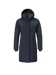 SCHÖFFEL | Cappotto invernale da donna Style Gregale con cappuccio | Blu scuro