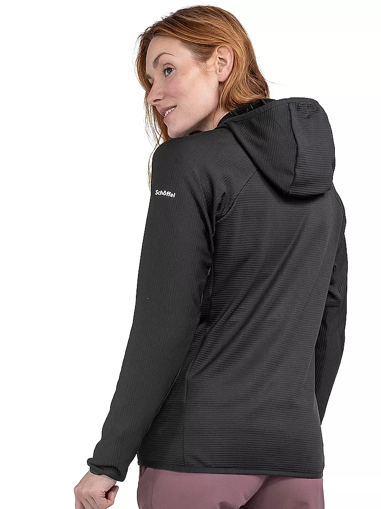 SCHÖFFEL | Damen Fleecejacke Cascata Hoodie | Nero