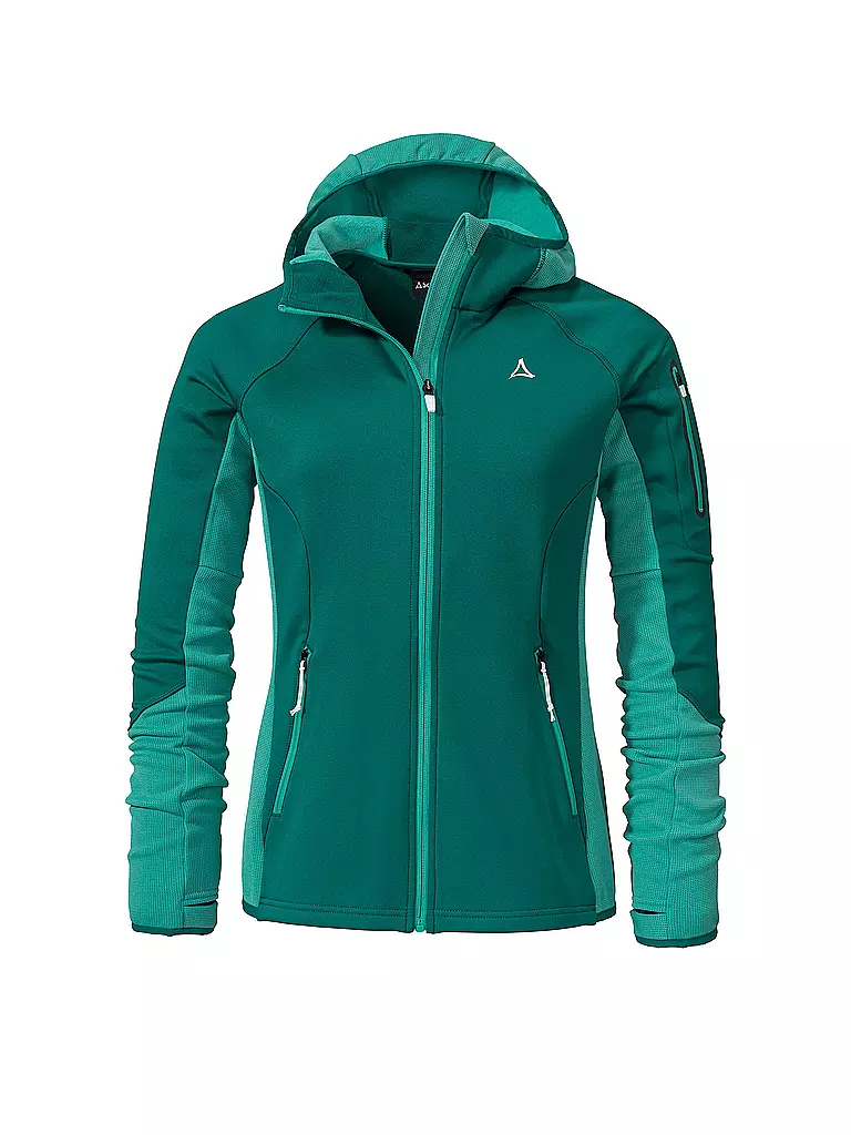 SCHÖFFEL | Damen Fleecejacke Lodron L Hoodie | Verde scuro