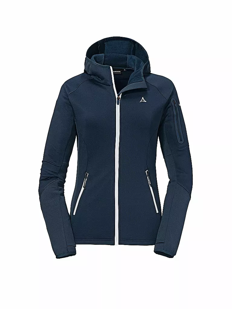 SCHÖFFEL | Damen Fleecejacke Lodron L Hoodie | Blu scuro
