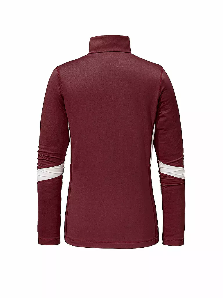 SCHÖFFEL | Damen Funktions Zipshirt Lenggries L | Rosso scuro