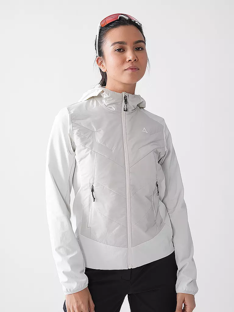SCHÖFFEL | Damen Hybridjacke Style Blaueis Hoodie | Crema