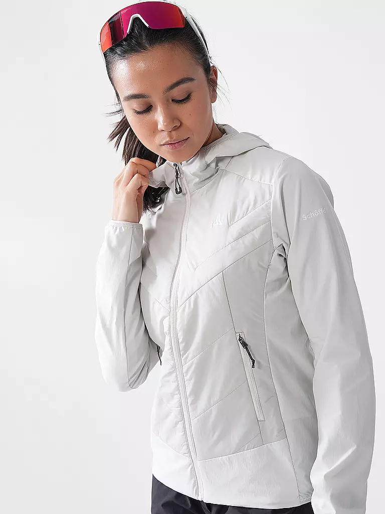 SCHÖFFEL | Damen Hybridjacke Style Blaueis Hoodie | Crema