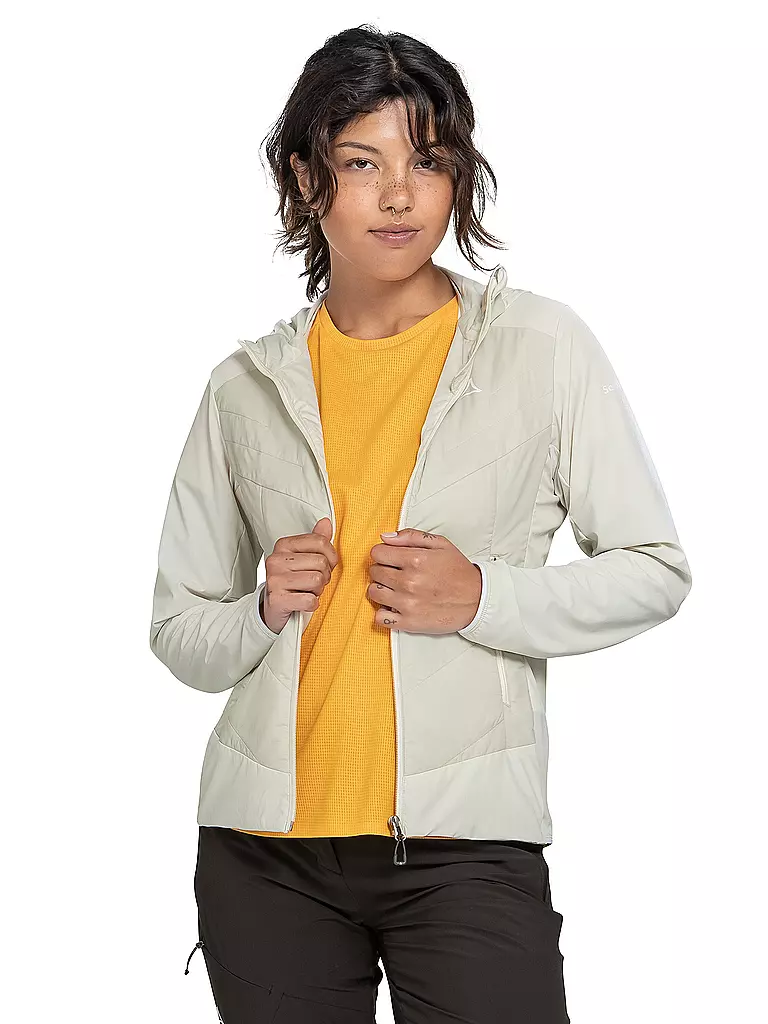 SCHÖFFEL | Damen Hybridjacke Style Blaueis Hoodie | Crema