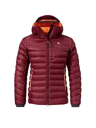 SCHÖFFEL | Damen Isojacke Silvretta Down Hoodie | Rosso scuro