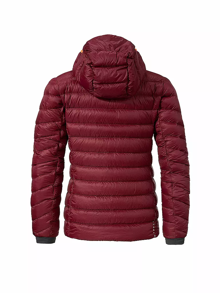 SCHÖFFEL | Damen Isojacke Silvretta Down Hoodie | Rosso scuro