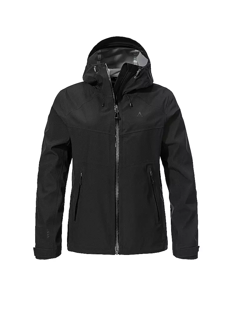 SCHÖFFEL | Giacca da trekking da donna Cascata 3L con cappuccio | Nero