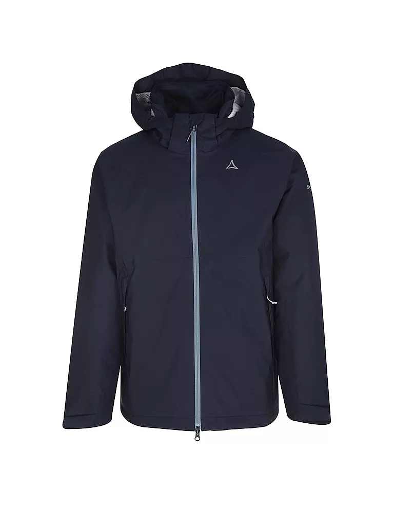 SCHÖFFEL | Giacca da trekking da uomo Easy XT 2L Pack-Away con cappuccio M | Blu scuro