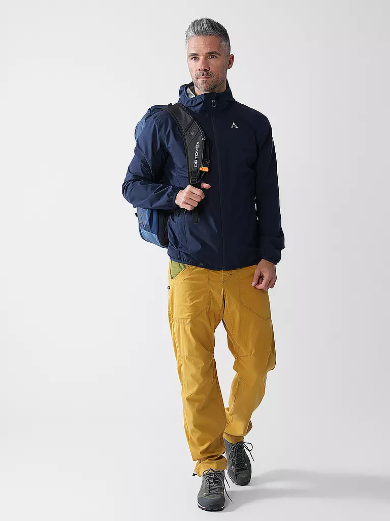 SCHÖFFEL | Giacca da trekking da uomo Migandi Venturi 2.5L con cappuccio | Blu scuro