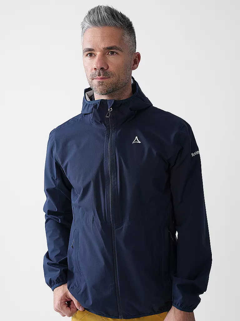 SCHÖFFEL | Giacca da trekking da uomo Migandi Venturi 2.5L con cappuccio | Blu scuro
