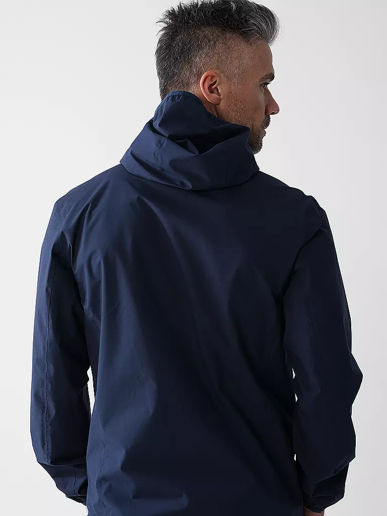 SCHÖFFEL | Giacca da trekking da uomo Migandi Venturi 2.5L con cappuccio | Blu scuro