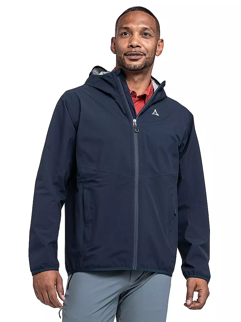SCHÖFFEL | Giacca da trekking da uomo Migandi Venturi 2.5L con cappuccio | Blu scuro