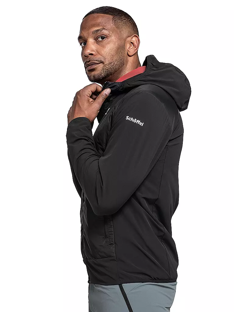 SCHÖFFEL | Giacca ibrida da uomo Blaueis con cappuccio | Nero