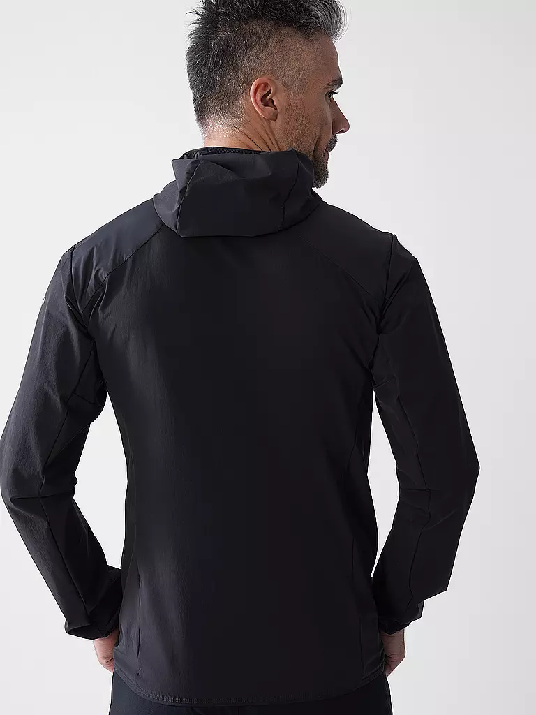 SCHÖFFEL | Giacca ibrida da uomo Blaueis con cappuccio | Nero