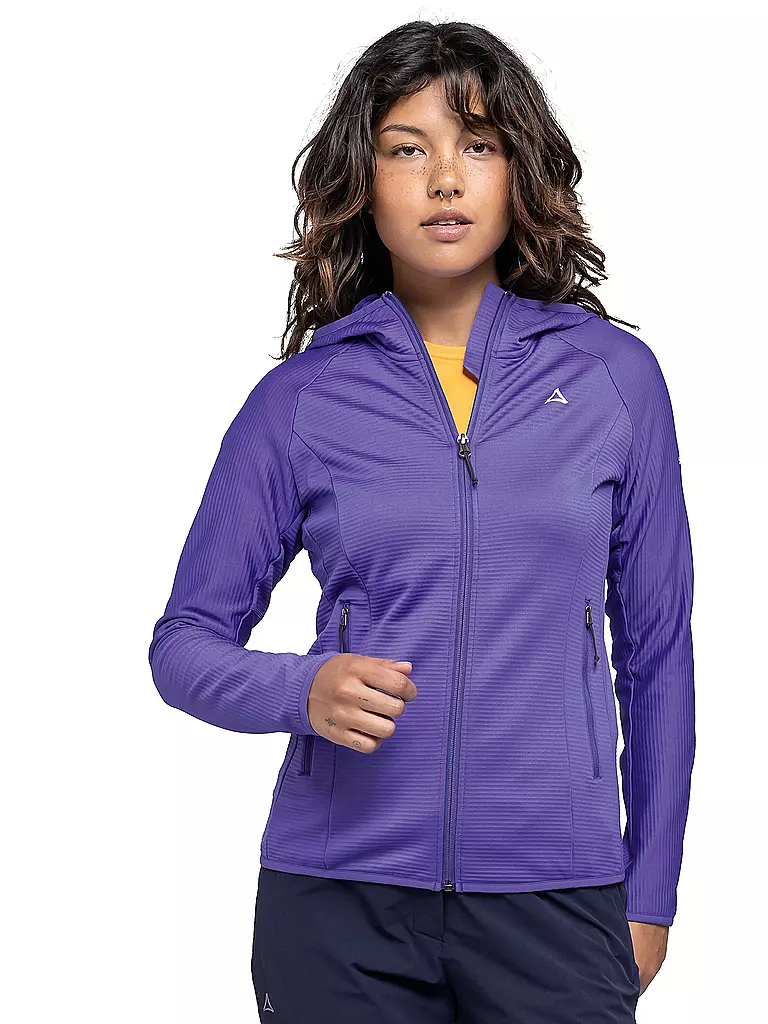 SCHÖFFEL | Giacca in pile da donna Cascata Hoodie | Lilla