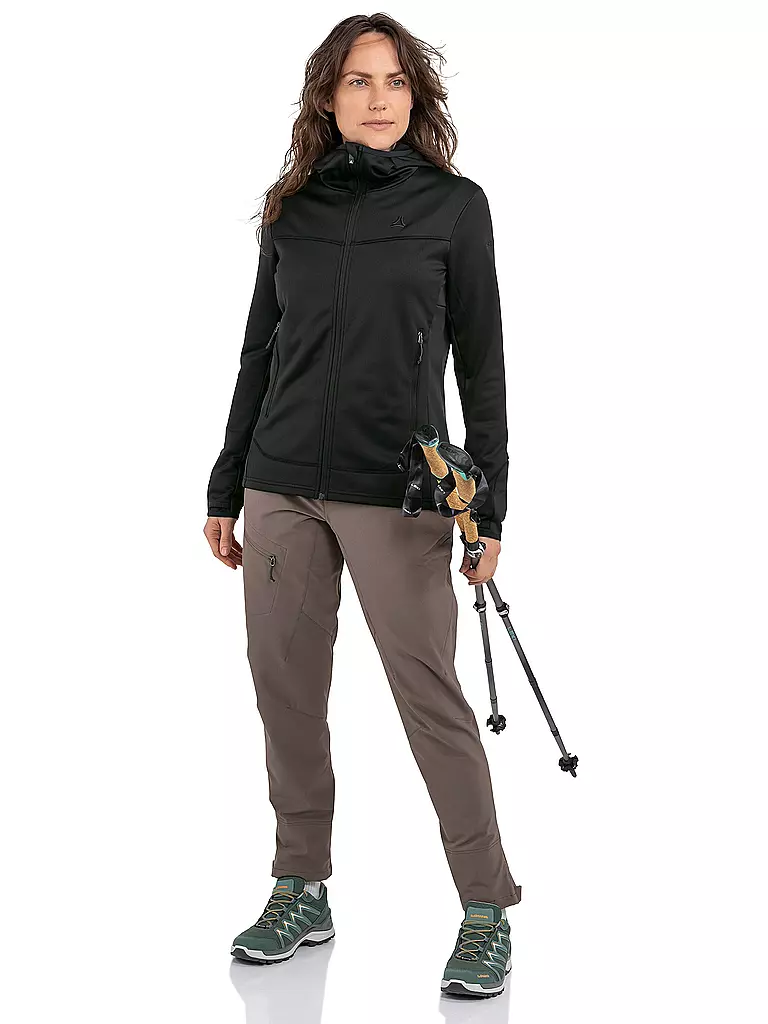 SCHÖFFEL | Giacca in pile da donna Milagle con cappuccio | Nero